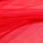 Tissu Tulle Strass Paillettes Rouge