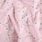 Tissu Coton imprimé Arty Fleur d'amandier sur fond Rose pâle - Par 10 cm