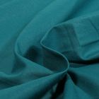 Tissu Coton uni Bleu paon