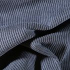 Tissu Velours d'ameublement côtelé Lena Bleu marine - Par 10 cm