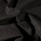 Tissu Velours d'ameublement côtelé Lena Noir - Par 10 cm