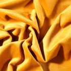 Tissu Velours d'ameublement uni souple Jaune or - Par 10 cm