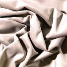 Tissu Velours d'ameublement uni souple Gris - Par 10 cm