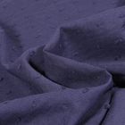 Tissu Plumetis Coton uni Bleu marine - Par 10 cm