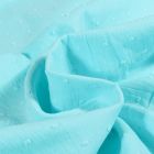 Tissu Plumetis Coton uni Bleu turquoise - Par 10 cm