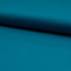 Tissu Popeline de coton unie Bleu pétrole - Par 10 cm