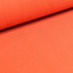 Tissu Bord côte uni Bio Orange - Par 10 cm