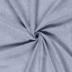 Tissu chambray coton uni Siena Bleu indigo - Par 10 cm