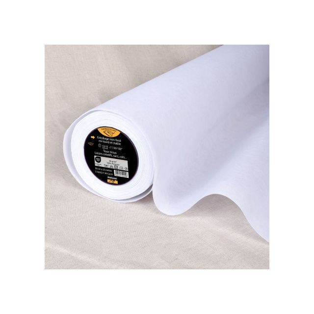 Entoilage  Thermocollant non tissé N86 Blanc