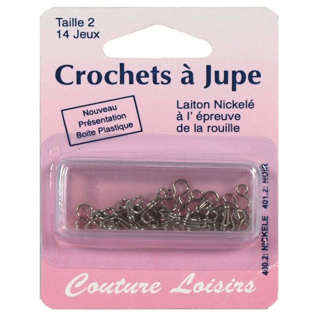 Agrafes nickelées n°02 avec brides X14