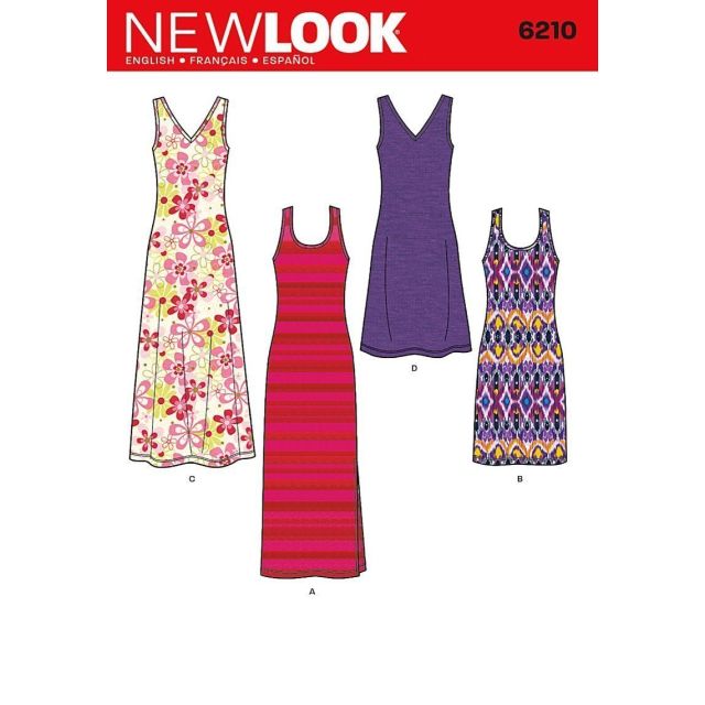 Patron New Look 6210 Robe Estivale