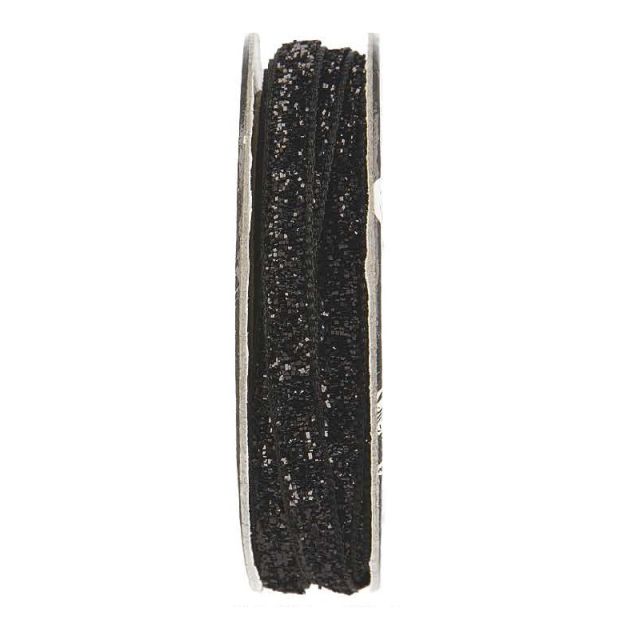 Velcro velours Noir - bobinette 2m