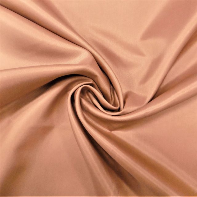 Tissu Doublure Pongé Beige foncé - Par 10 cm