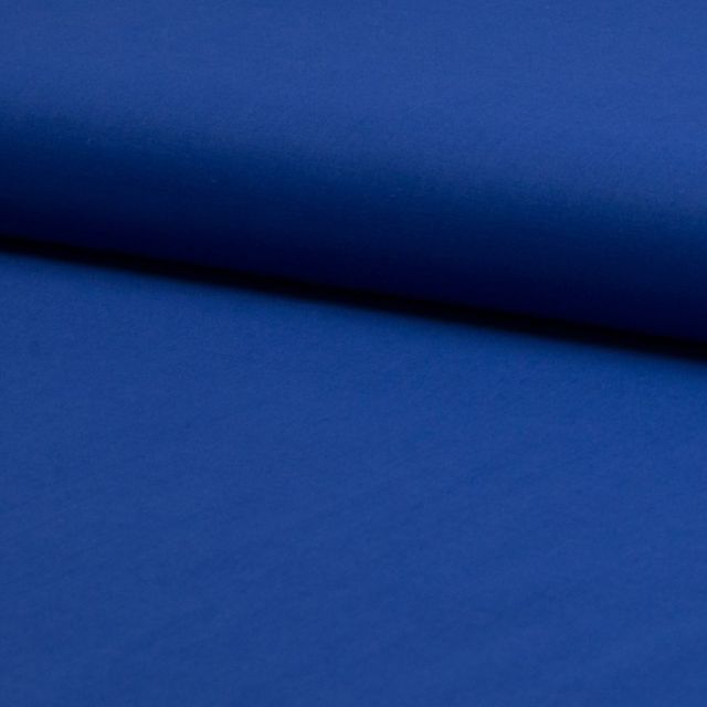 Tissu Voile de coton uni Bleu roi - Par 10 cm