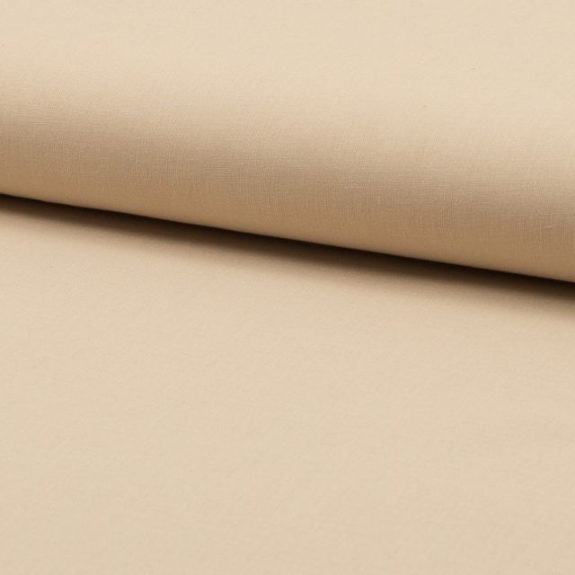 Tissu Voile de coton uni Chair - Par 10 cm