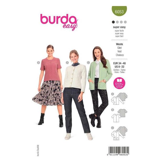 Patron Burda 6053 Gilet
