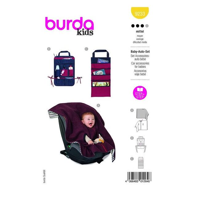 Patron Burda 9233 Accessoires-auto