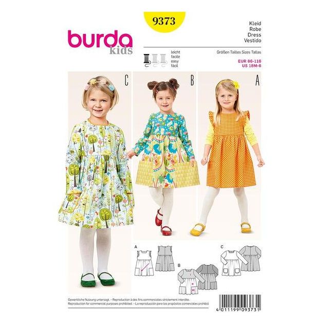 Patron Burda 9373 Robe