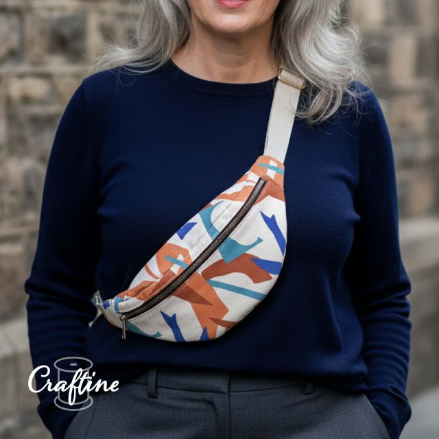 Kit Couture Craftine Sac Banane Moondy Multico terra Ecru