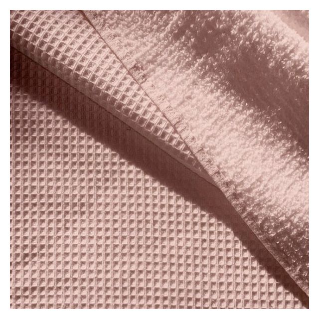Tissu Nid d'abeille envers Eponge CosyWave  Rose poudré