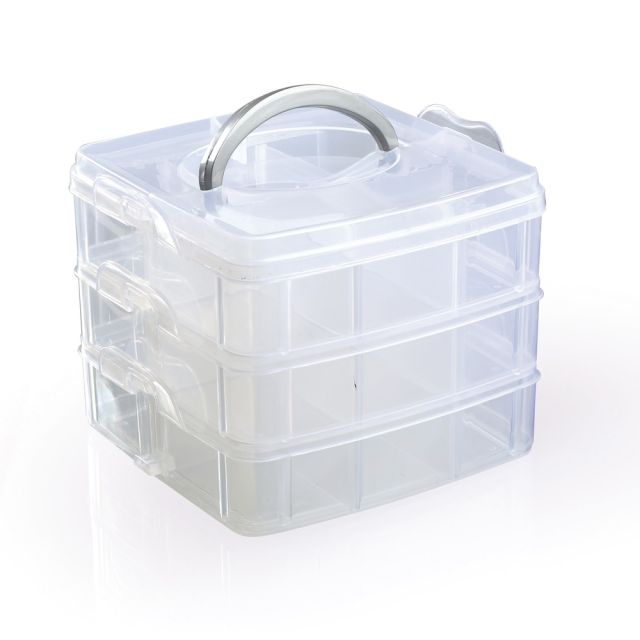 Boîte de rangement 3 niveaux