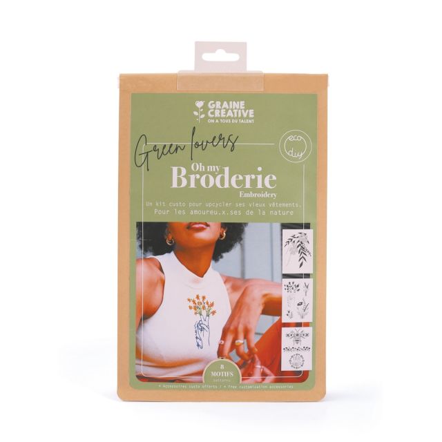 Kit Broderie DIY sur vêtement Nature