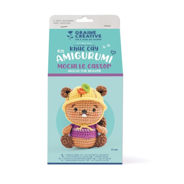 Kit Crochet Amigurumi Mochi le Castor