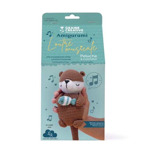 Kit Crochet Amigurumi Loutre musicale