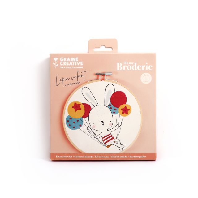 Kit Broderie partielle Lapin volant