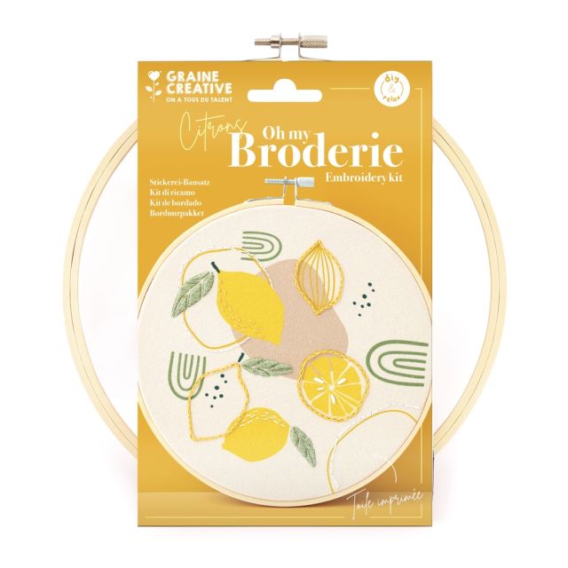 Kit Broderie partielle Citrons