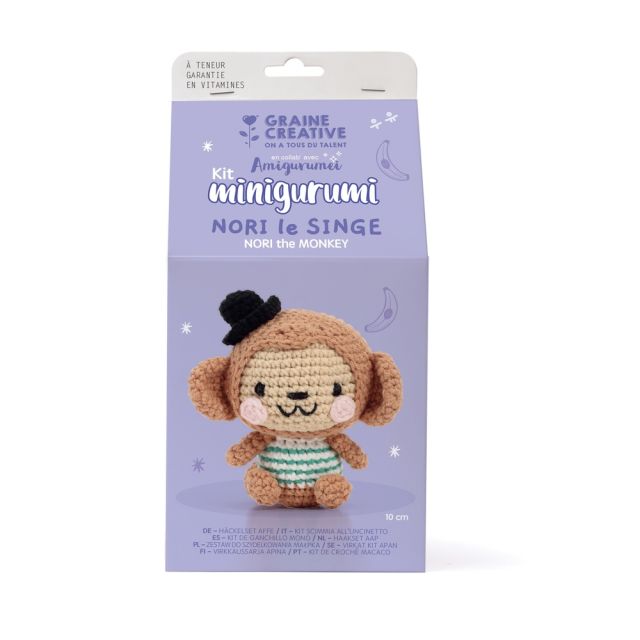 Kit Crochet Minigurumi Nori le Singe