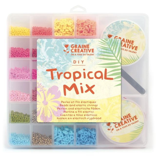 Coffret de perles rocaille Tropical Mix