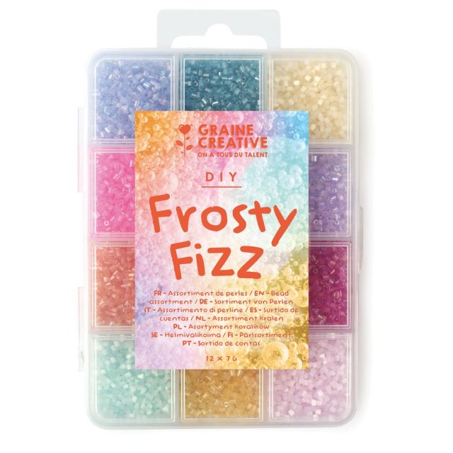 Coffret de perles 2 mm Frosty Fizz - 12 couleurs