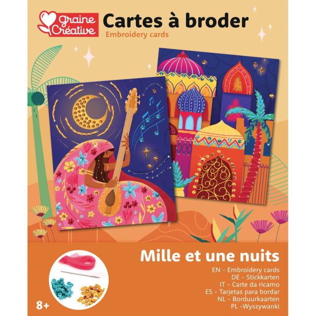 Cartes à broder Mille et une nuits
