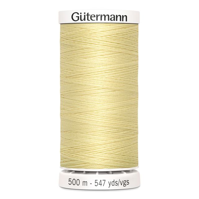 Fil Gütermann Pour tout coudre 500m - Jaune paille