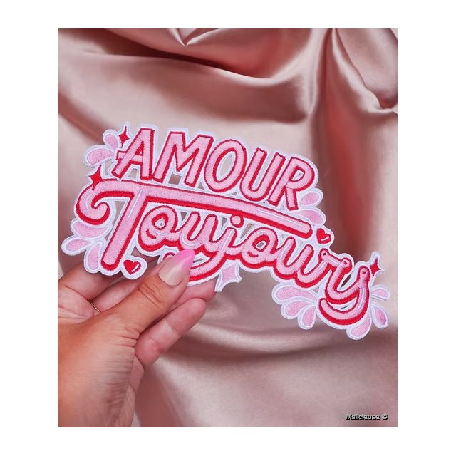 Ecusson Thermocollant Amour Toujours Xl