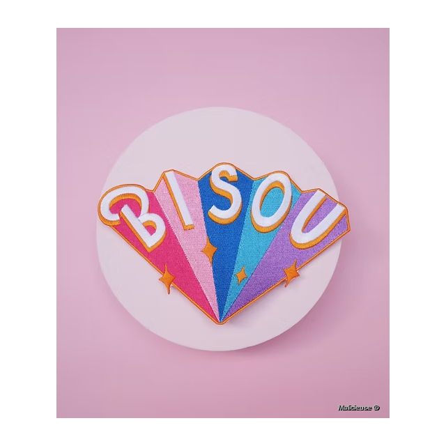 Ecusson Thermocollant Bisou XL