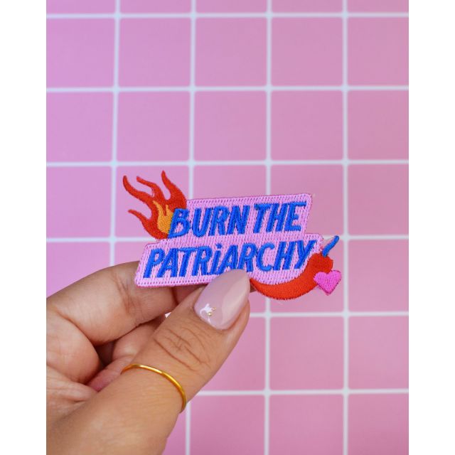 Ecusson Thermocollant Burn Patriarchy