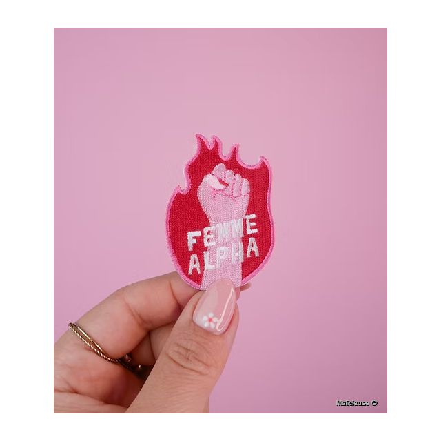 Ecusson Thermocollant Femme Alpha