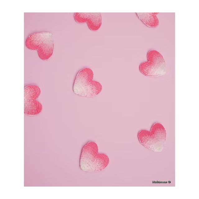 Ecusson Thermocollant Mini Coeur Grenadine