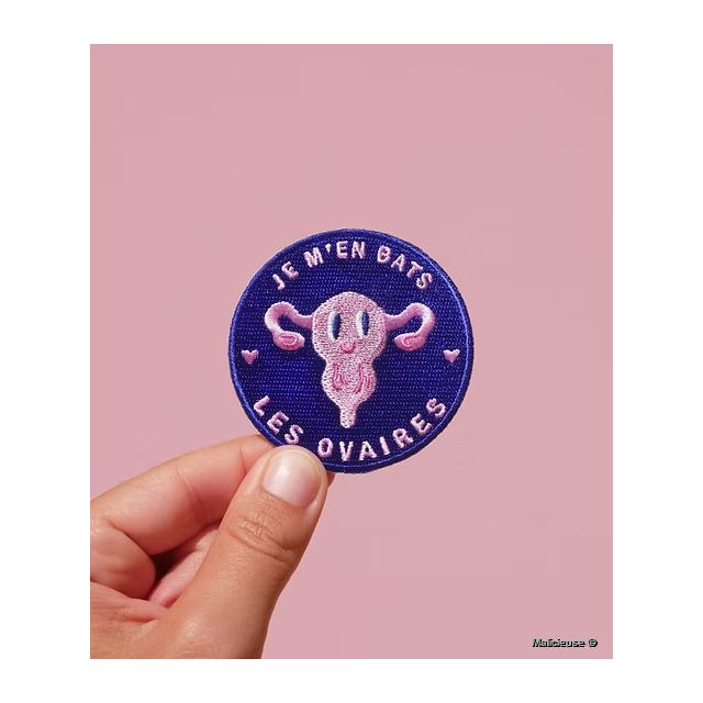 Ecusson Thermocollant "Je M'En Bats Les Ovaires"