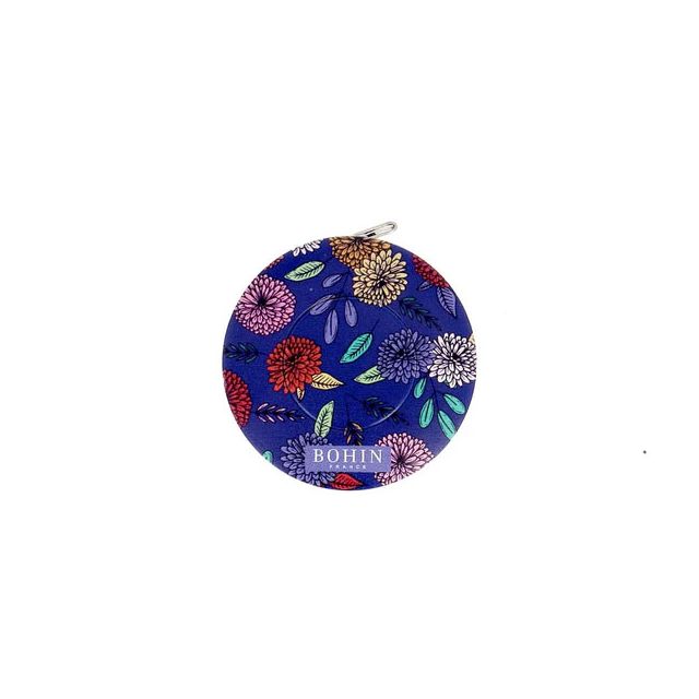 Mètre ruban 150 cm Bohin Blossom Bleu