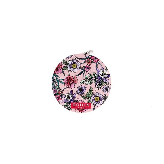 Mètre ruban 150 cm Bohin Blossom Rose