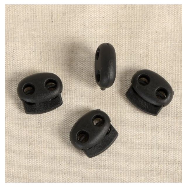 Bloqueur ovale double trous x4 - Noir