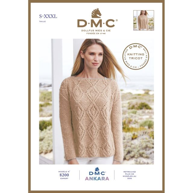 Modèle pull  femme DMC Laine Ankara