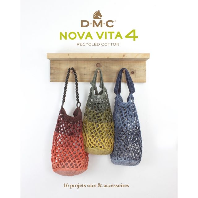 Livre de 16 modèles de Sacs Filet et Accessoires en Crochet