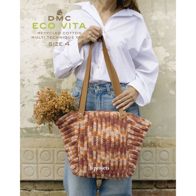 Livre DMC Coton recyclé Eco Vita 4 - 6 projets DMC