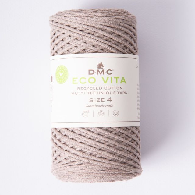 Cordon de Coton recyclé Eco Vita Taille 4 DMC - Taupe clair