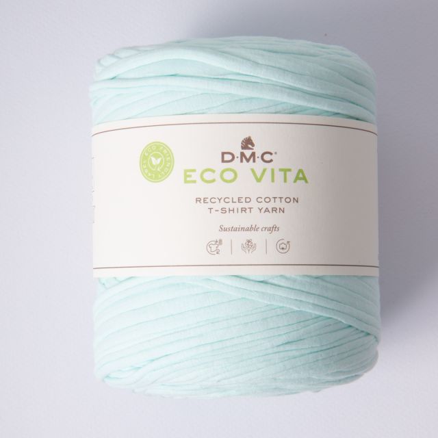 Fil de Coton recyclé Eco Vita T-shirt Yarn DMC - Vert d'eau