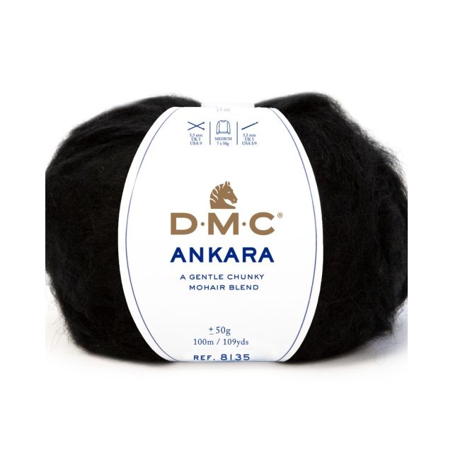 Fil laine Ankara DMC Noir N° 806